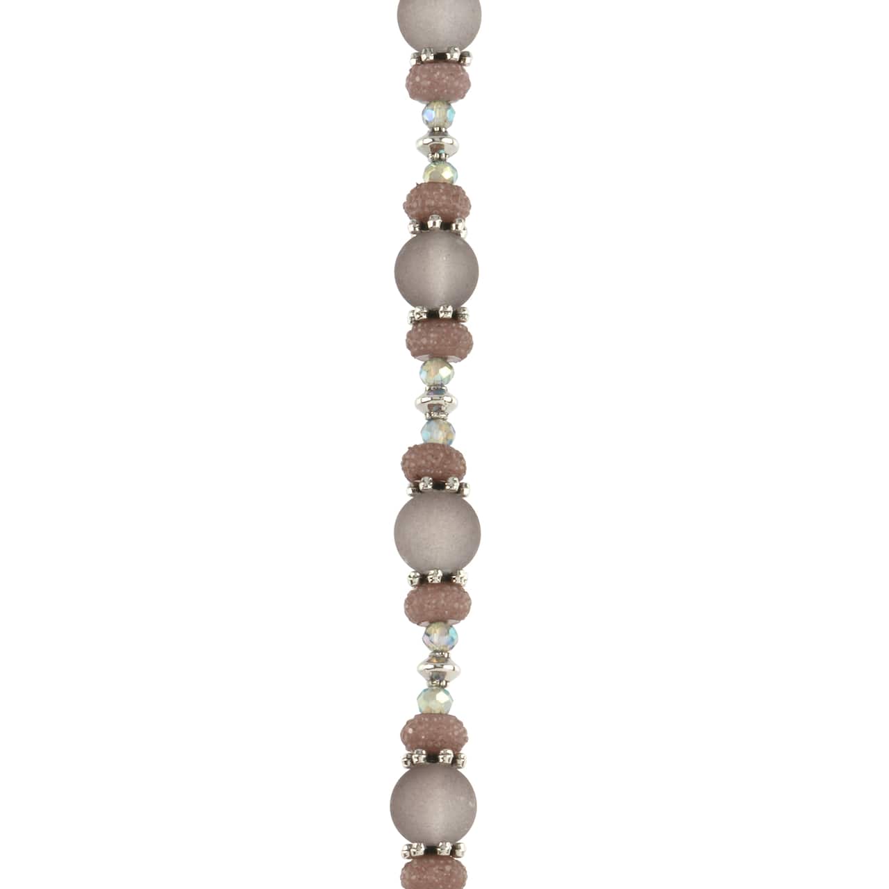 12 Pack: Gray & Aurora Borealis Glass, Resin & Metal Bead Mix by Bead Landing™